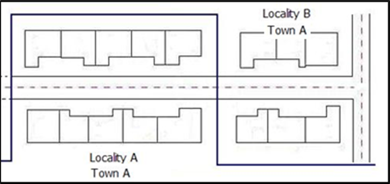 Fig 25 crossing locality and town boundaries